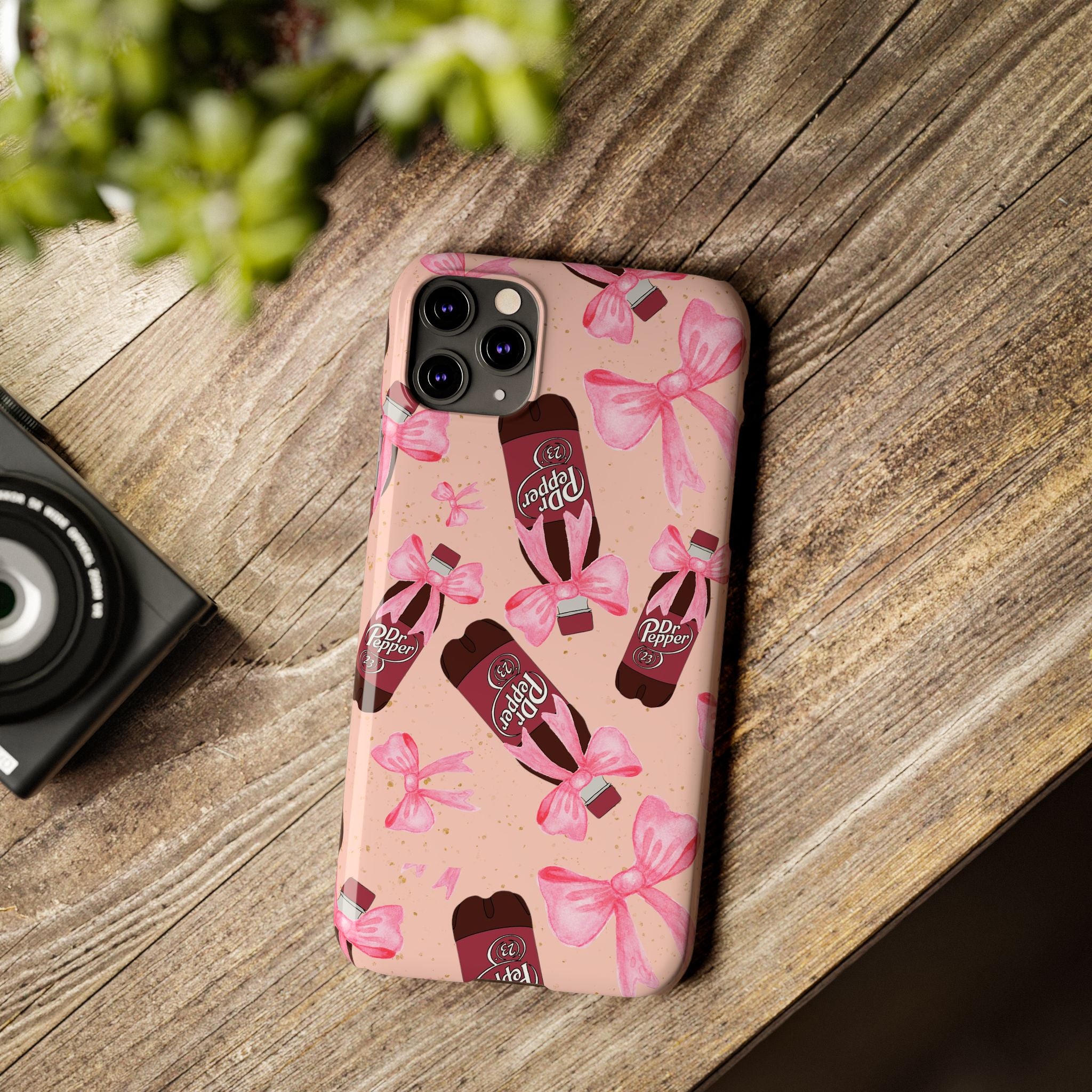 Phone Case - Bow Soda Pink Design