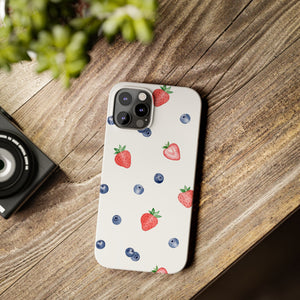 Berries & Cream Slim Phone Case