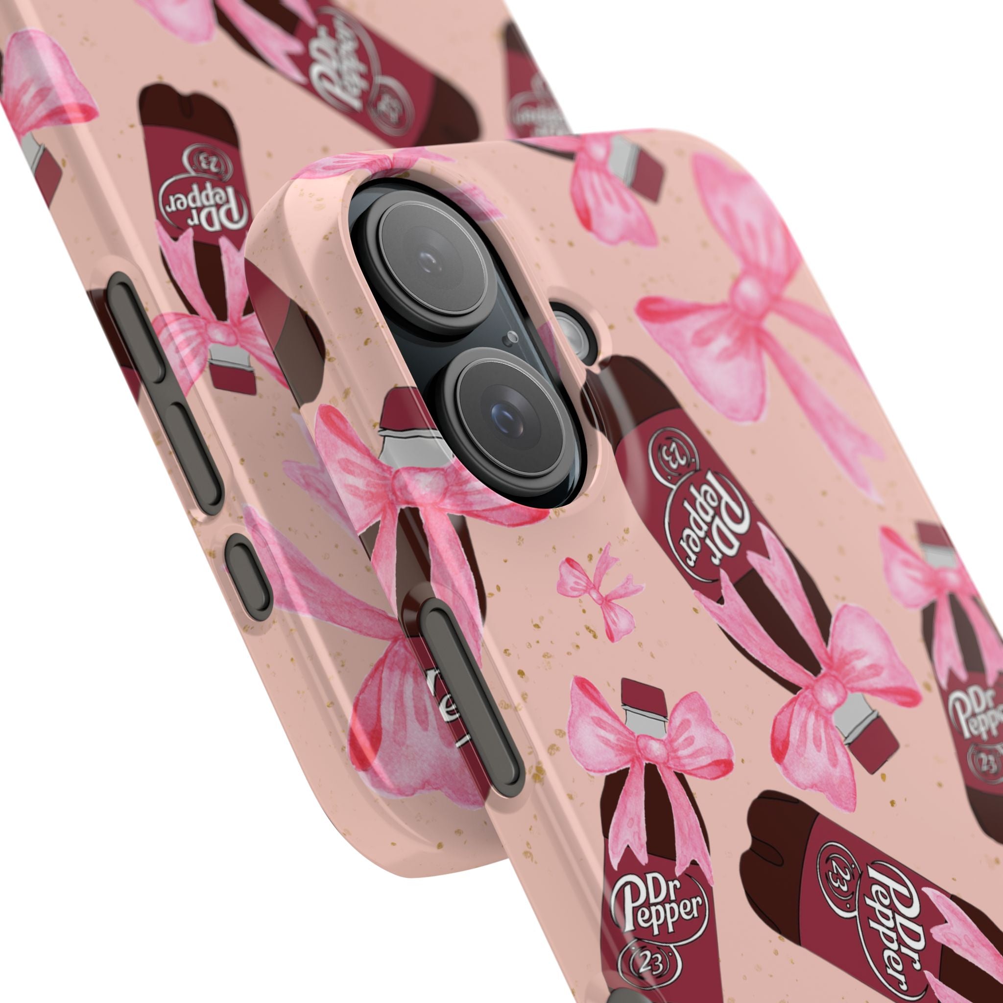 Phone Case - Bow Soda Pink Design