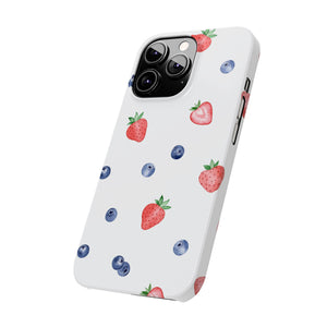 Berries & Cream Slim Phone Case