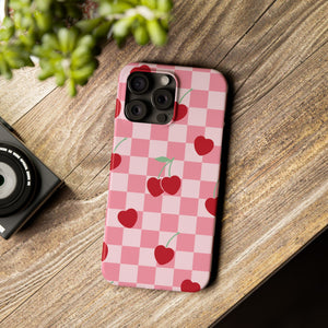 Cherry Checker Phone Case