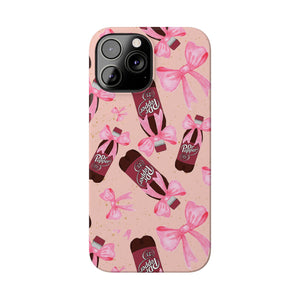 Phone Case - Bow Soda Pink Design