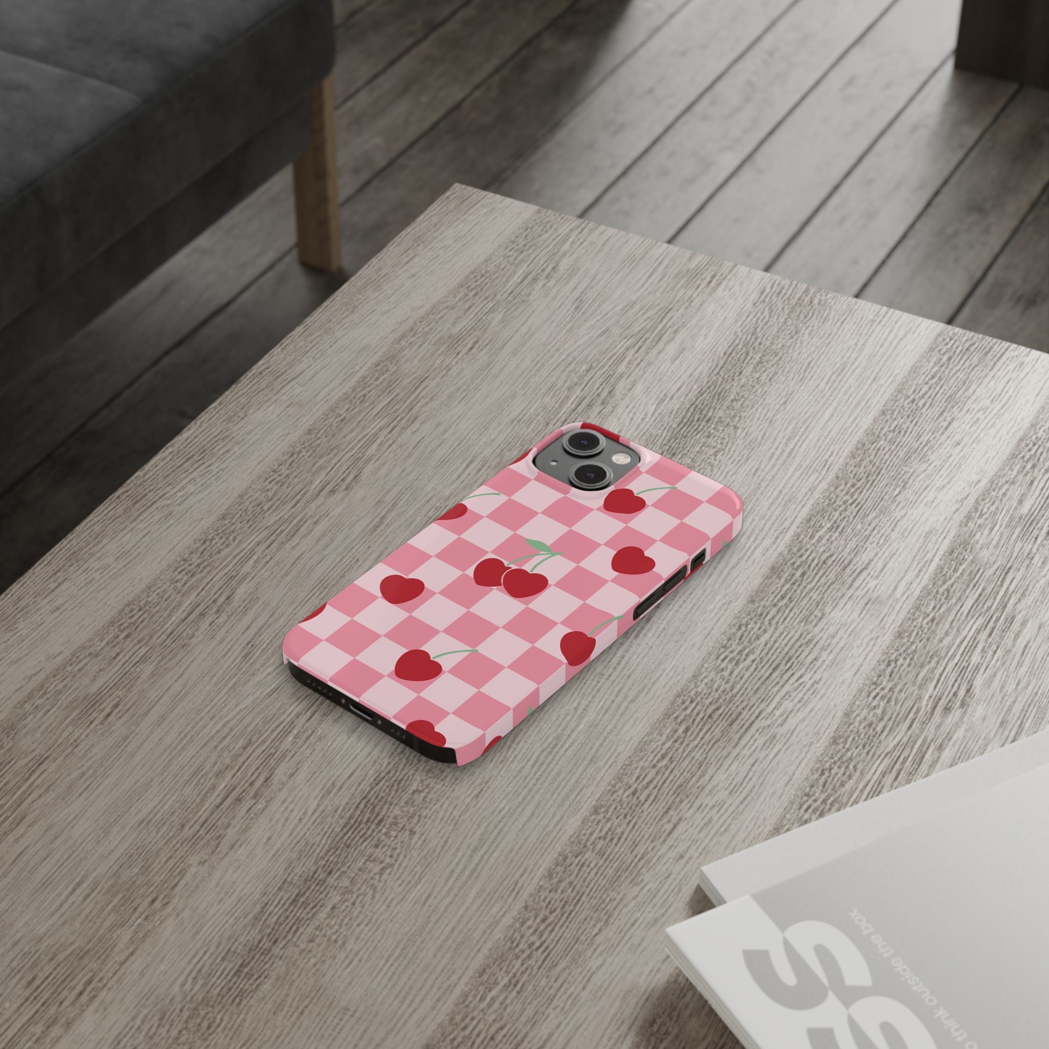 Cherry Checker Phone Case