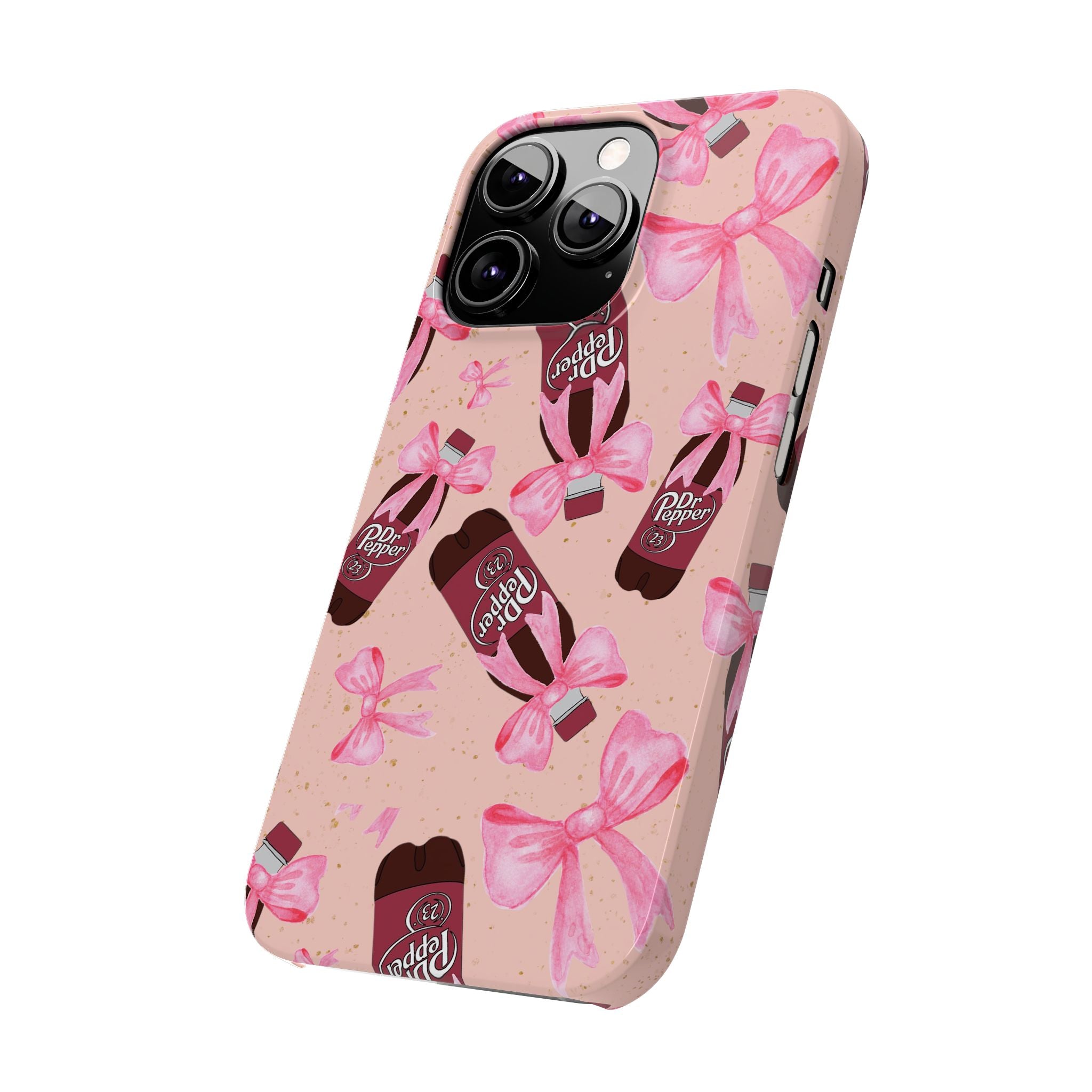 Phone Case - Bow Soda Pink Design