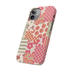 Groovy wavy mushroom Bright Phone Case