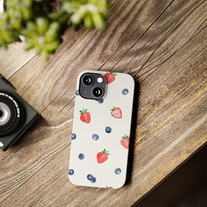 Berries & Cream Slim Phone Case