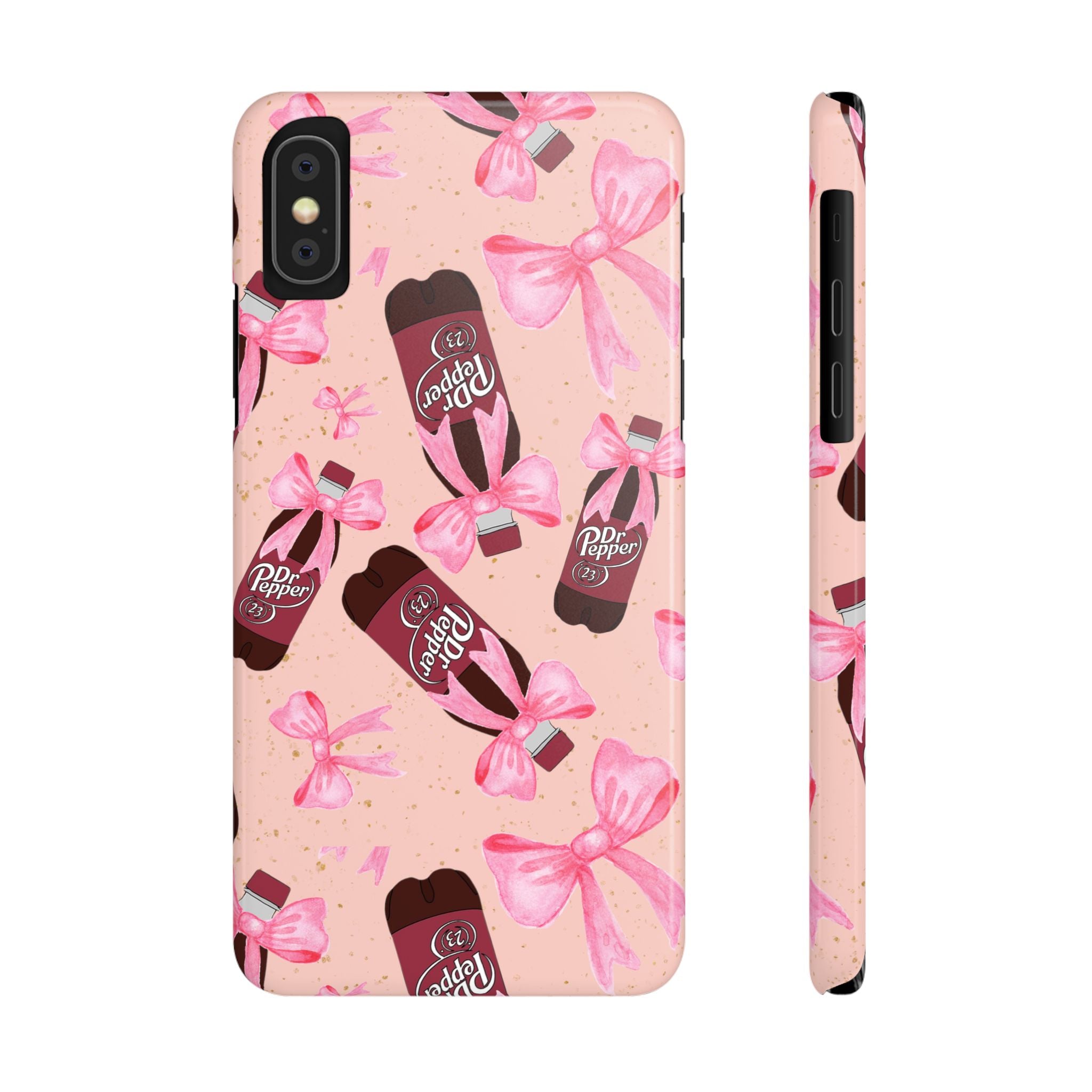 Phone Case - Bow Soda Pink Design