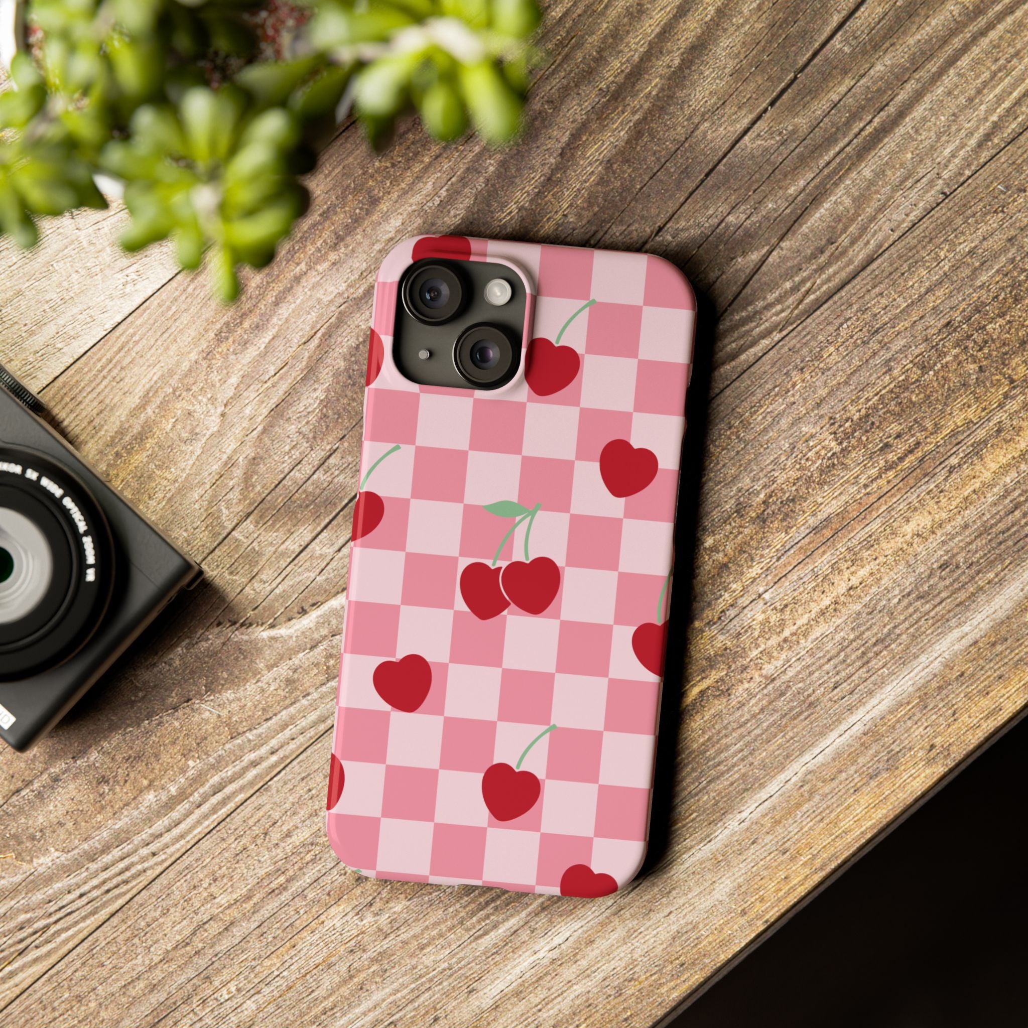 Cherry Checker Phone Case