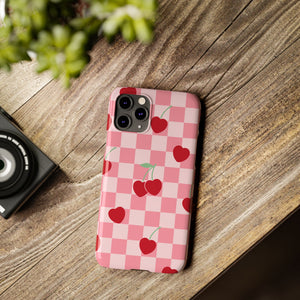 Cherry Checker Phone Case