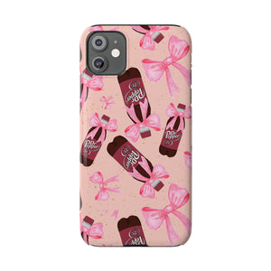 Phone Case - Bow Soda Pink Design