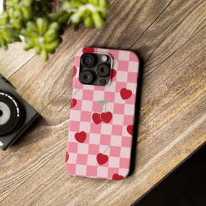 Cherry Checker Phone Case