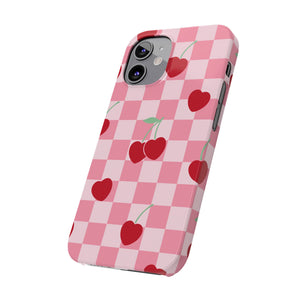 Cherry Checker Phone Case