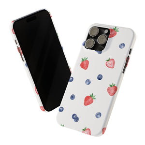 Berries & Cream Slim Phone Case