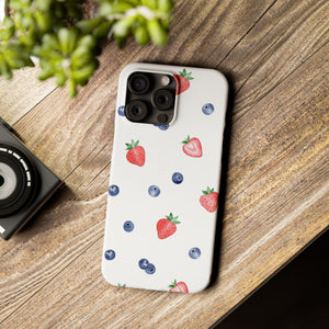 Berries & Cream Slim Phone Case