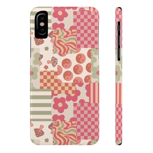 Groovy wavy mushroom Bright Phone Case