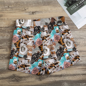 Long live cowboys collage Shorts