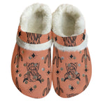 Rust & black highland cow Women's Classic Clogs with Fleece 15-20 Business day turnaround time
