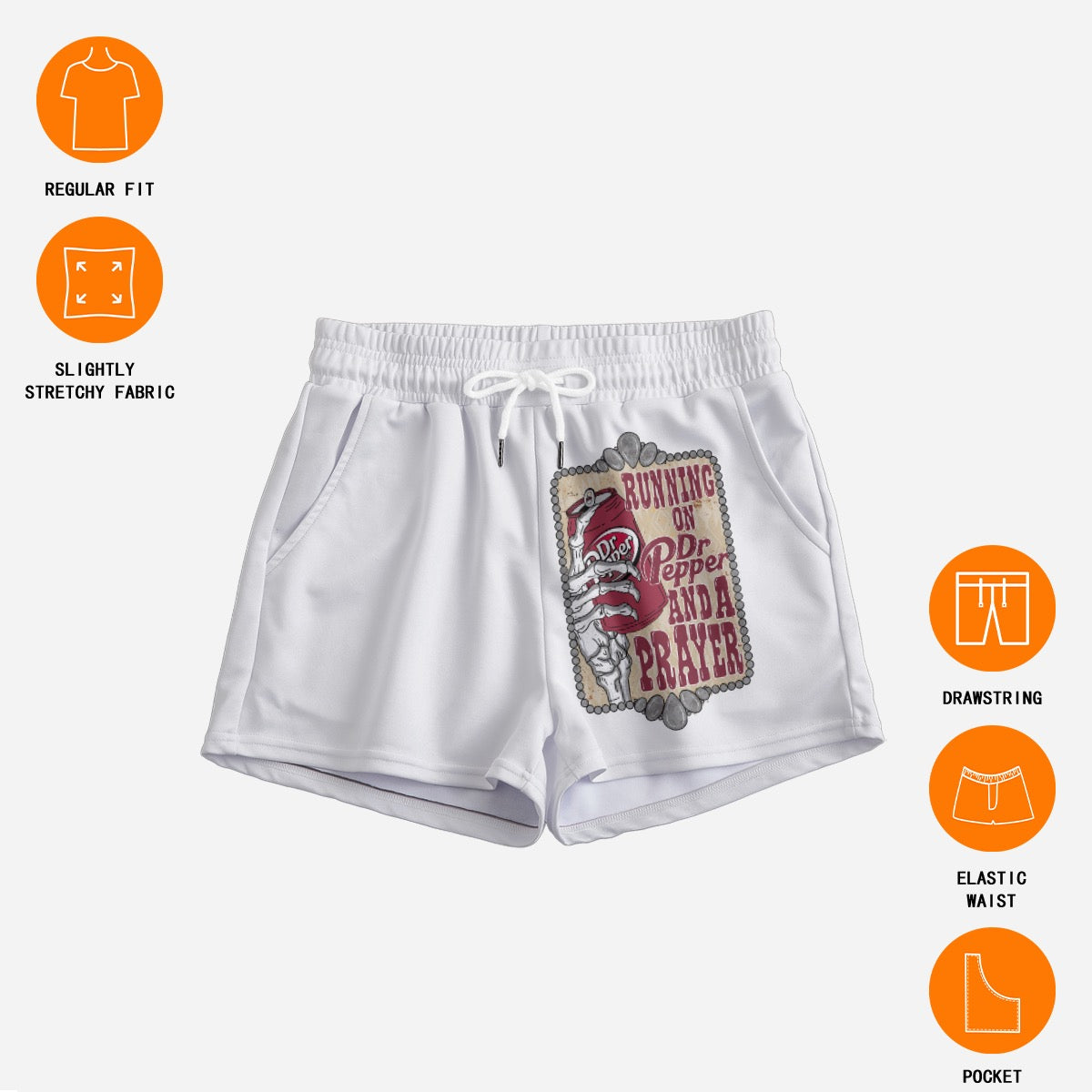Running on Pepper & a prayer Women's Casual Shorts