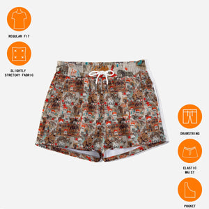 cowgirl smoke collage Shorts