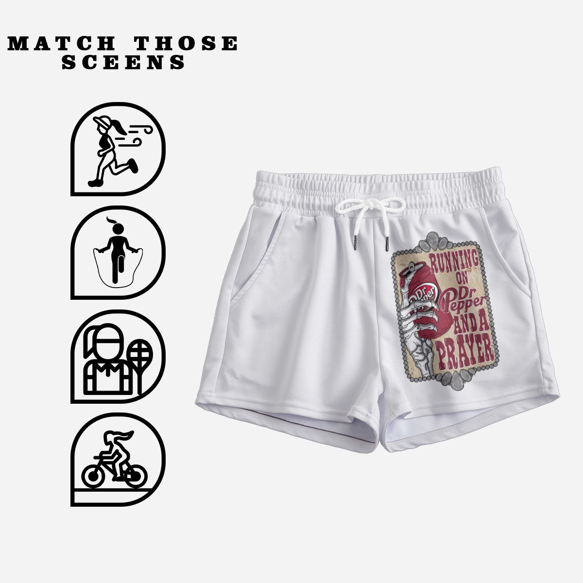 Running on Pepper & a prayer Women's Casual Shorts