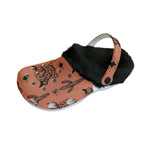 Rust & black highland cow Women's Classic Clogs with Fleece 15-20 Business day turnaround time