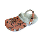 Rust & black highland cow Women's Classic Clogs with Fleece 15-20 Business day turnaround time