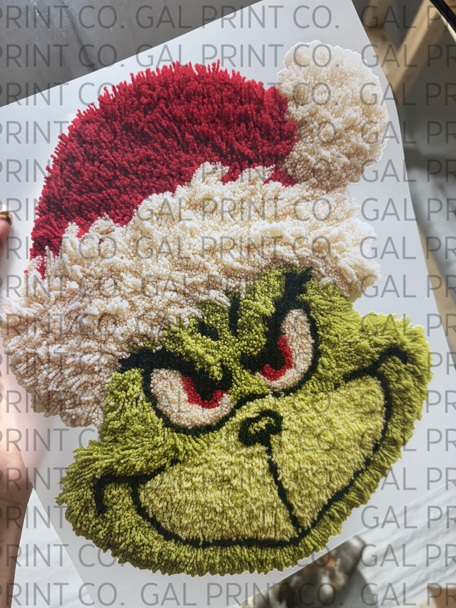 Fluffy green man pre made DTF gang sheet