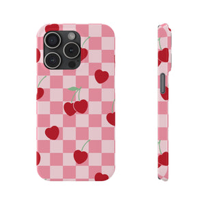 Cherry Checker Phone Case