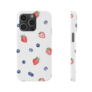 Berries & Cream Slim Phone Case