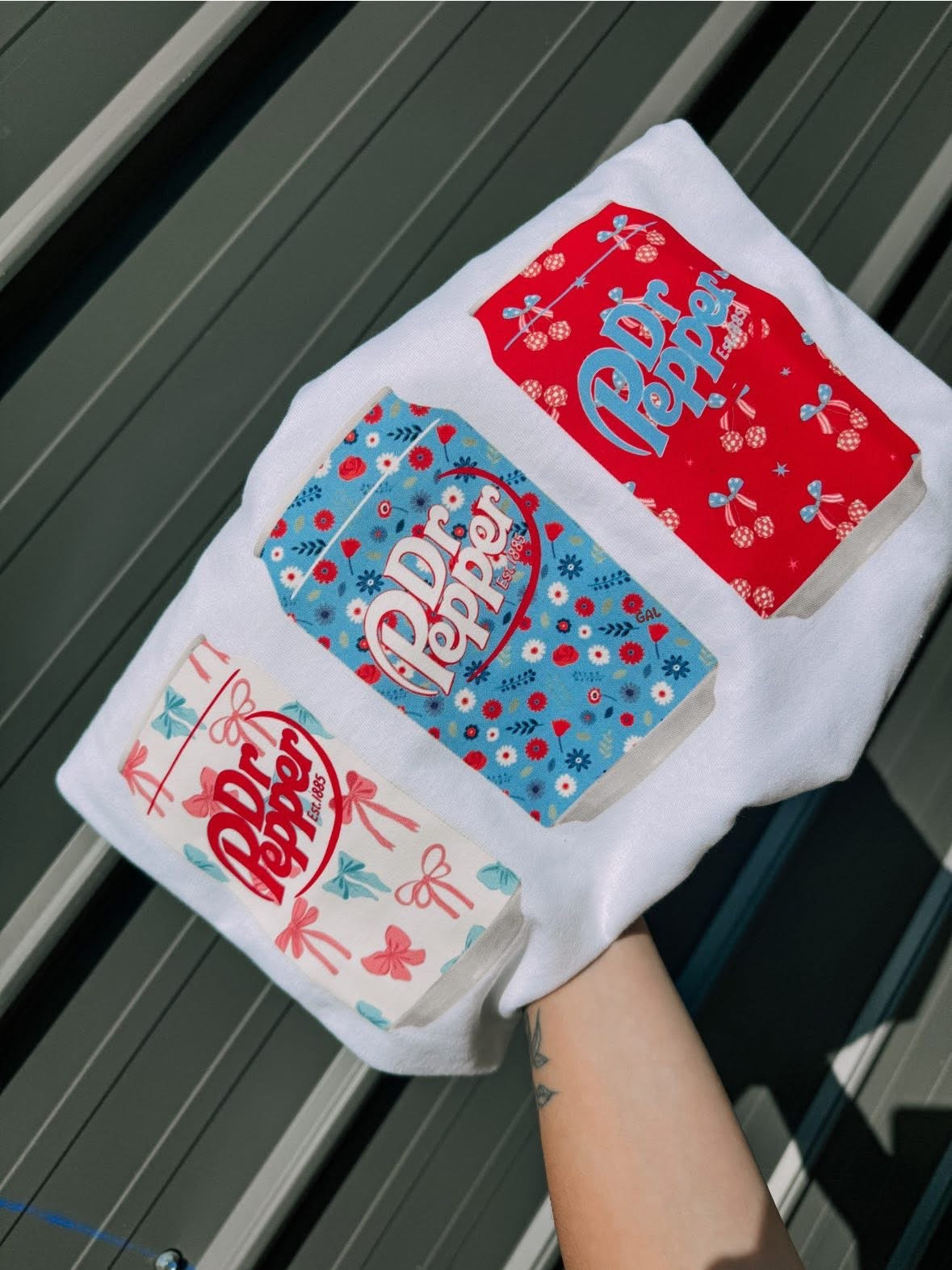 Red white  blue DP tee or sweatshirt