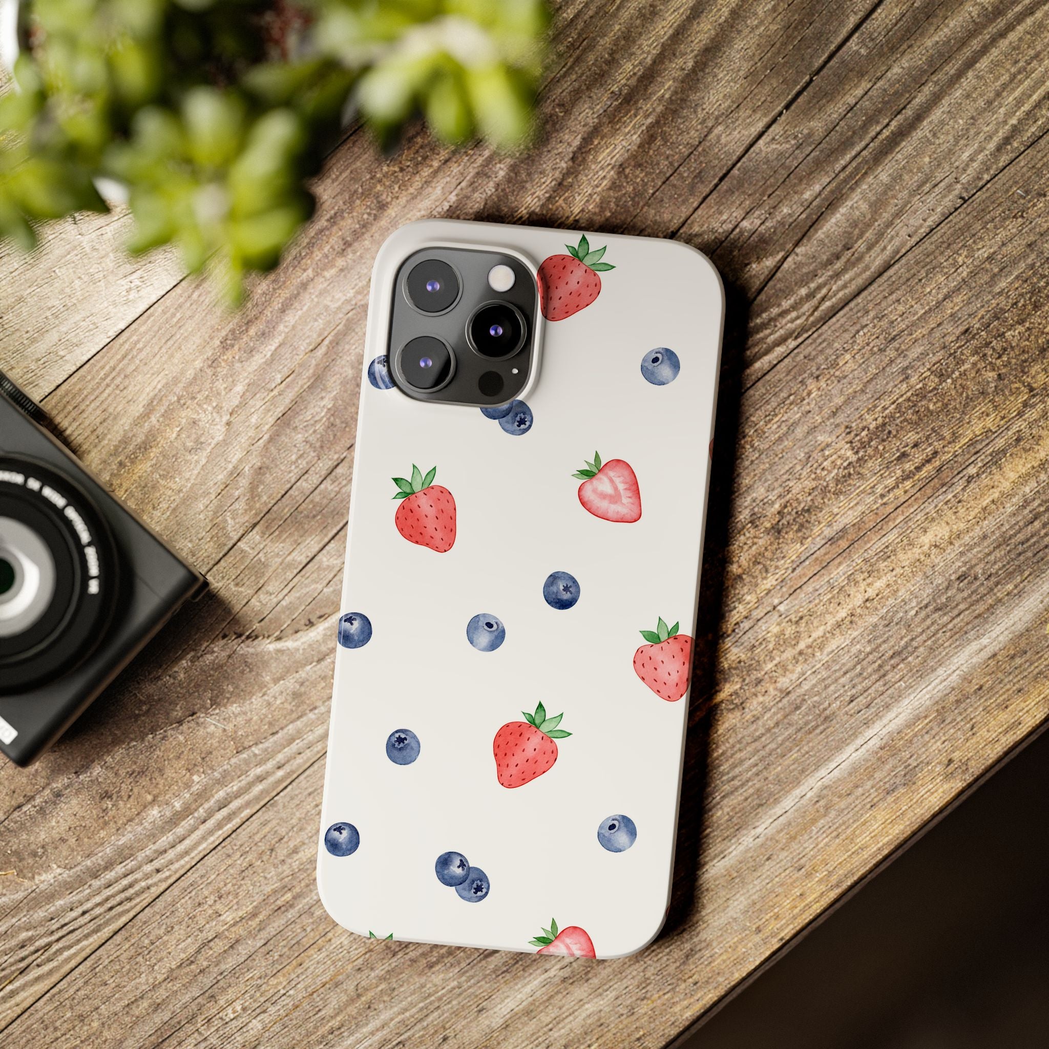 Berries & Cream Slim Phone Case