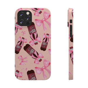 Phone Case - Bow Soda Pink Design