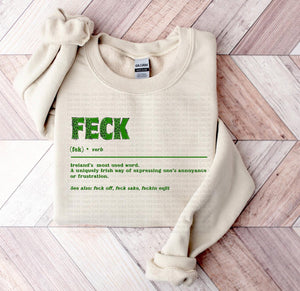 feck St Patricks day tee & sweatshirt