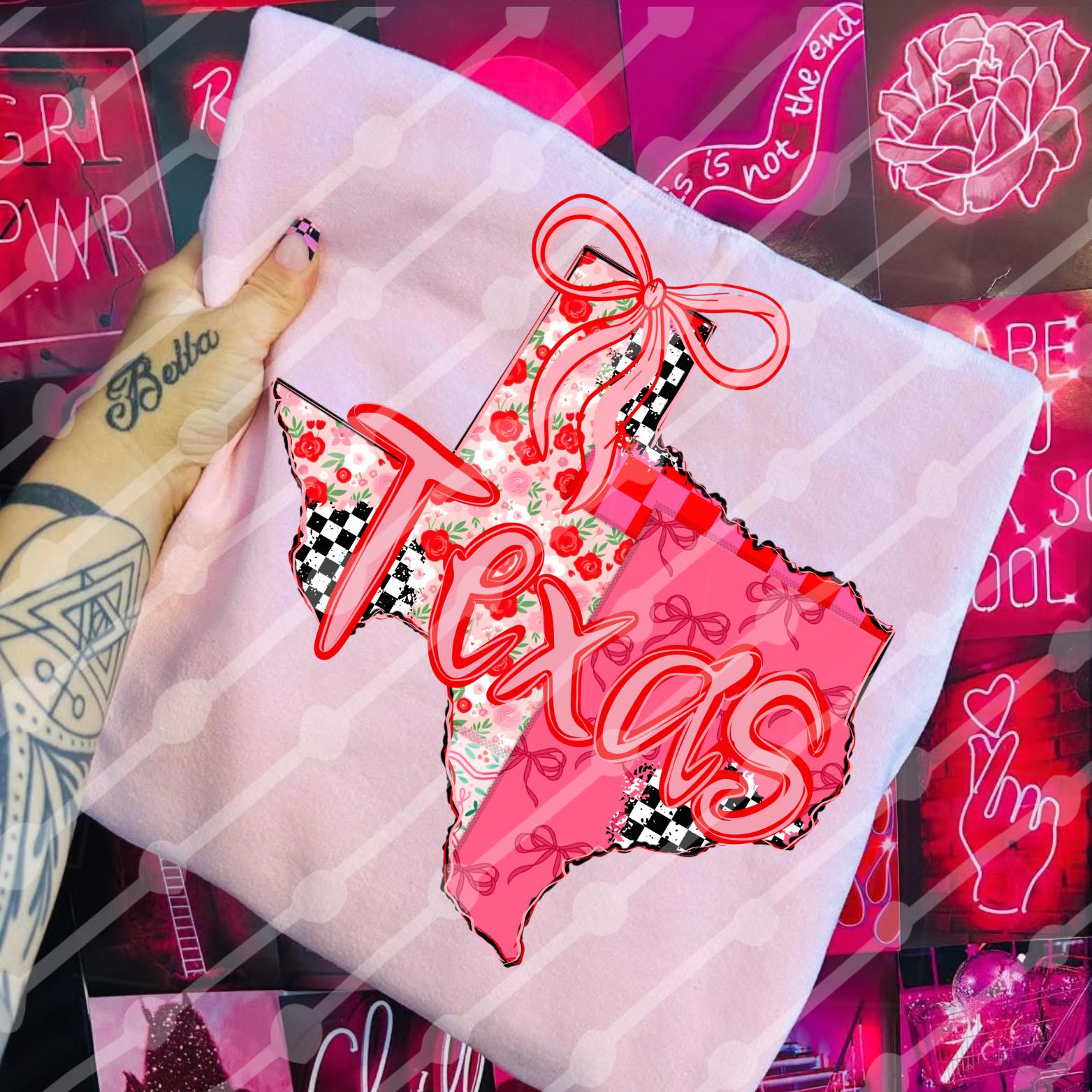 Texas patchwork tee or sweatshirt