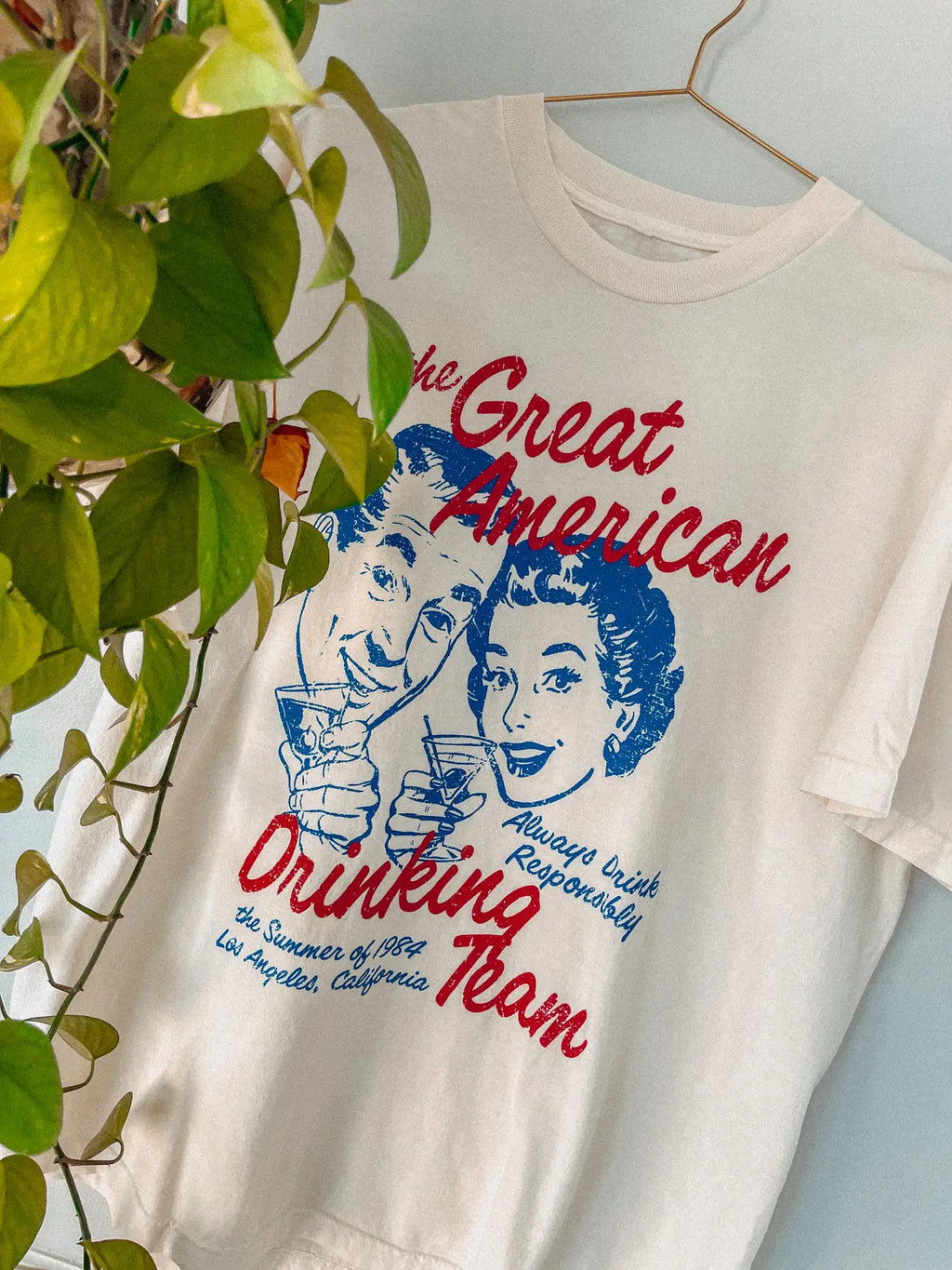 The great American drinking team oversized tee PRE ORDER (Will ship 6/28)