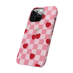 Cherry Checker Phone Case