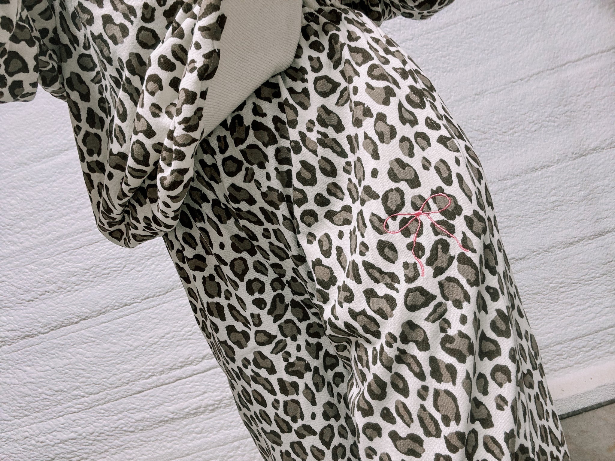 Brown cream leopard set