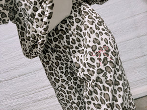 Brown cream leopard set