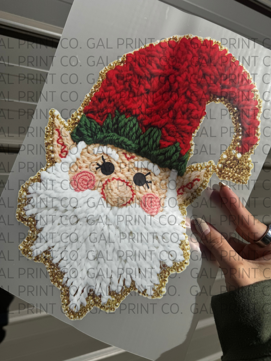 Faux yarn Christmas pre made DTF gang sheet