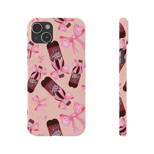 Phone Case - Bow Soda Pink Design