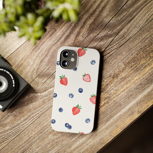 Berries & Cream Slim Phone Case