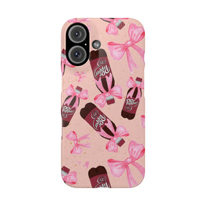 Phone Case - Bow Soda Pink Design