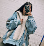 The Cozy Patchwork Denim Jacket