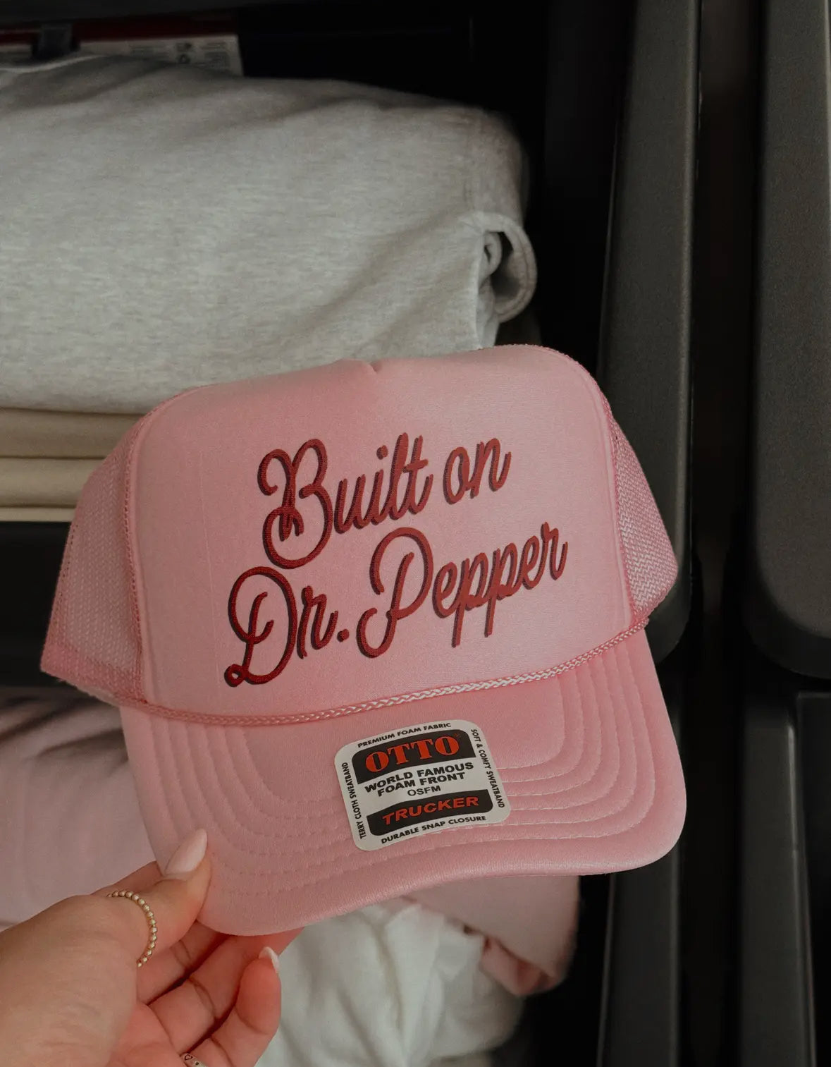 Built on DrP pink foam trucker