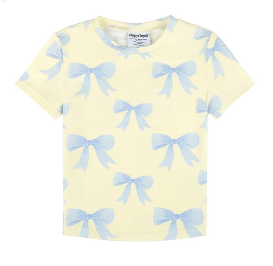 Blue bow comfort tee