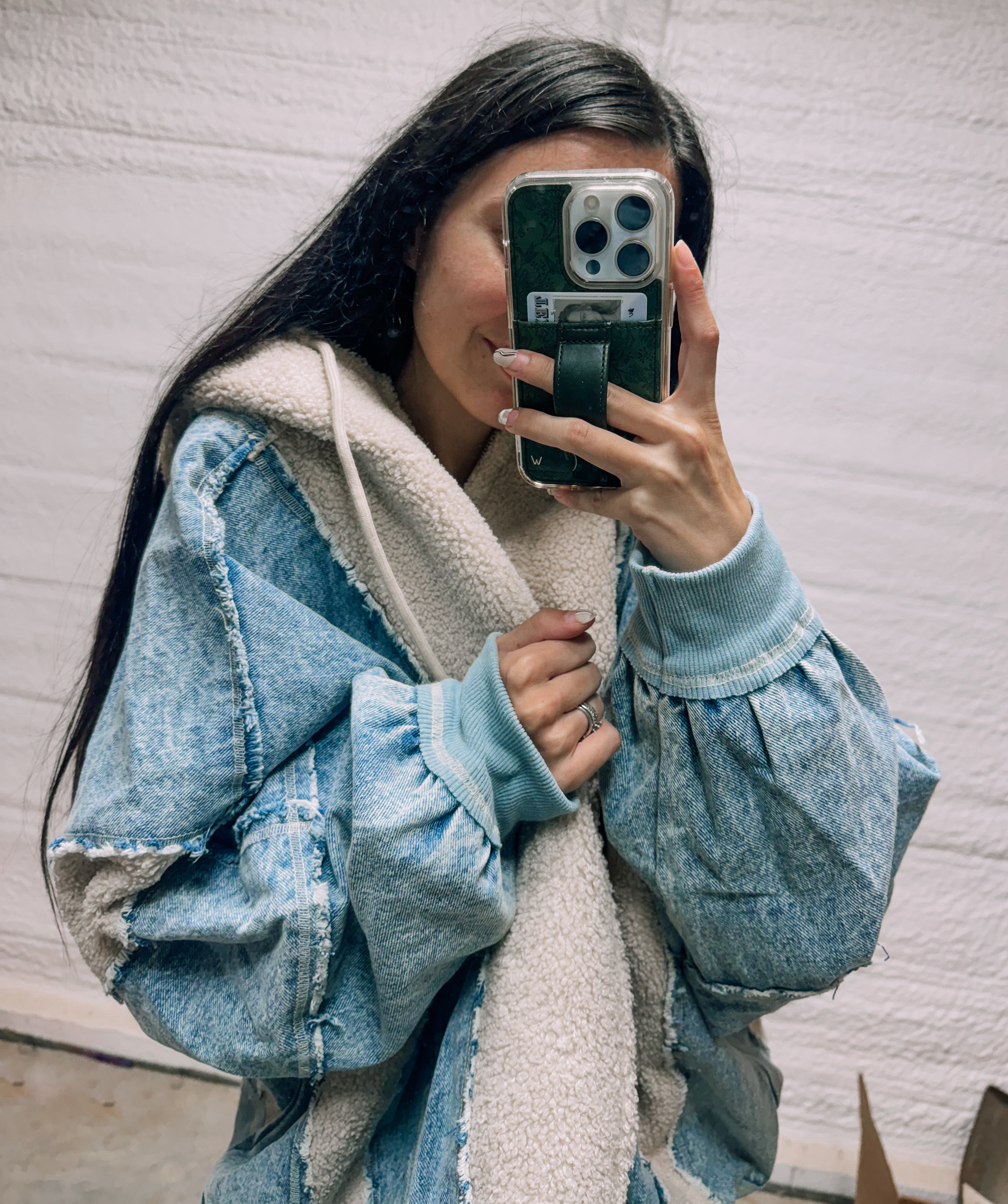 The Cozy Patchwork Denim Jacket