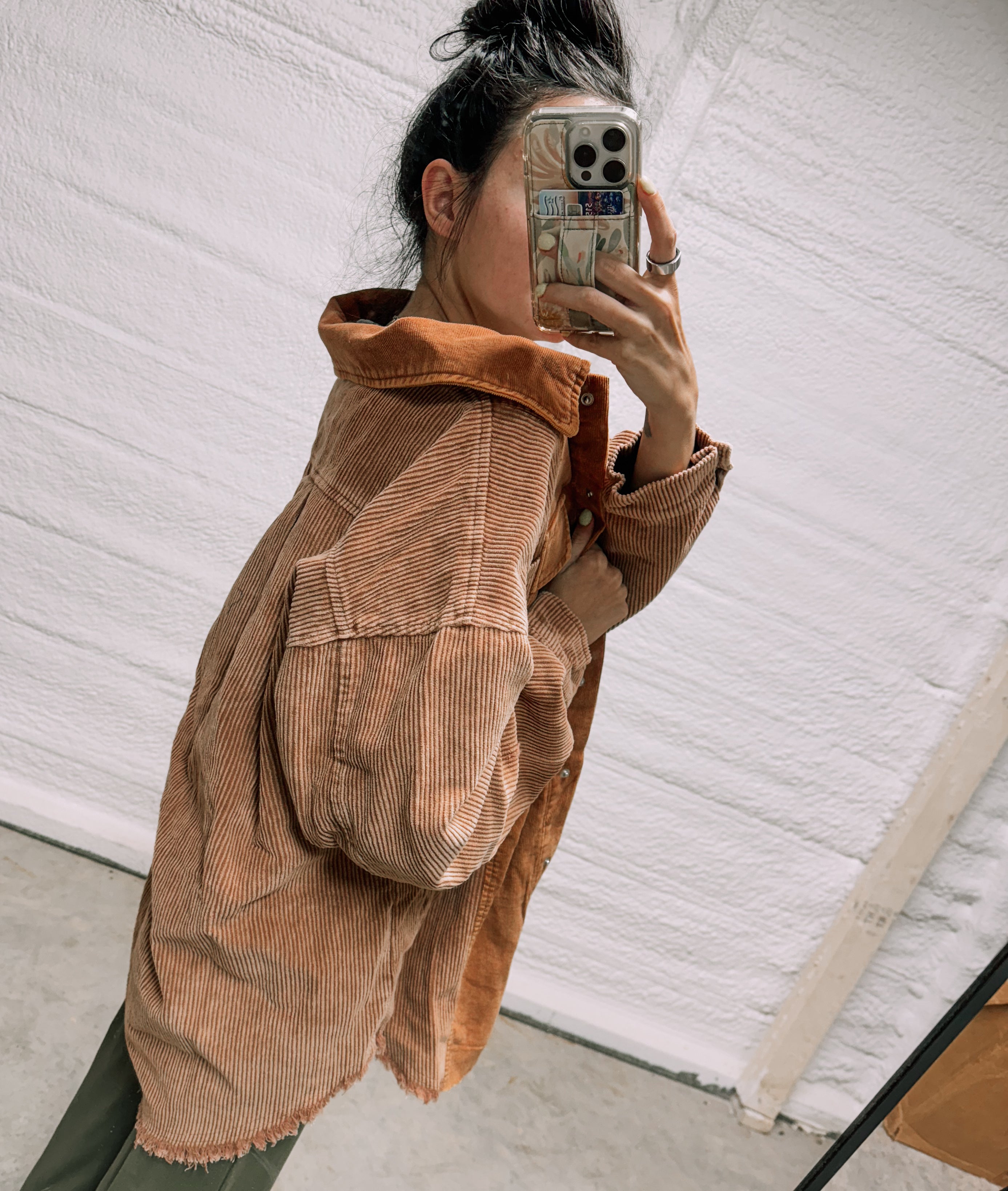 Vintage Rust corduroy shacket
