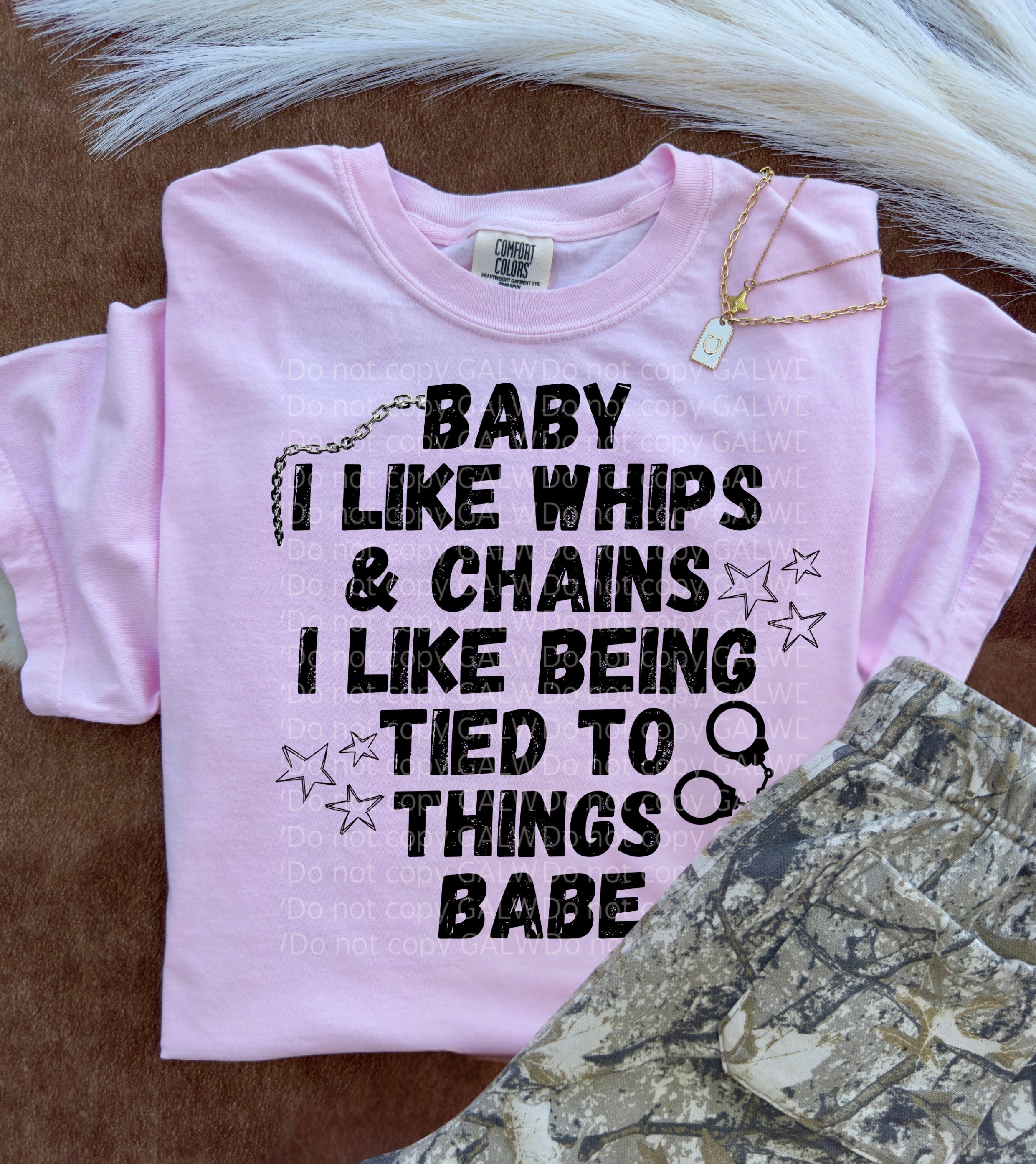 I like whips & chains tee or sweatshirt
