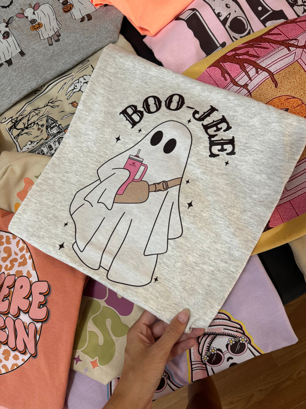 Boo-jee ghost tumbler & bag tee & sweatshirt