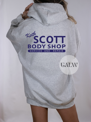 Keith scott body shop ash hoodie